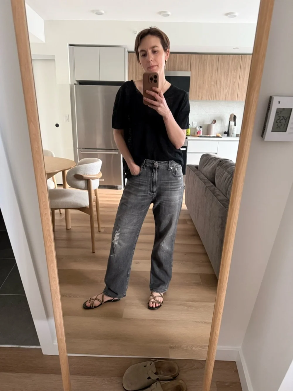 R13 Boyfriend Jean Vintage Grey - Picture 1 of 8